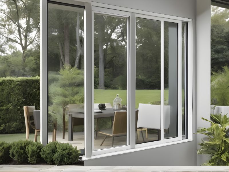 Sliding Window on a Modern Home